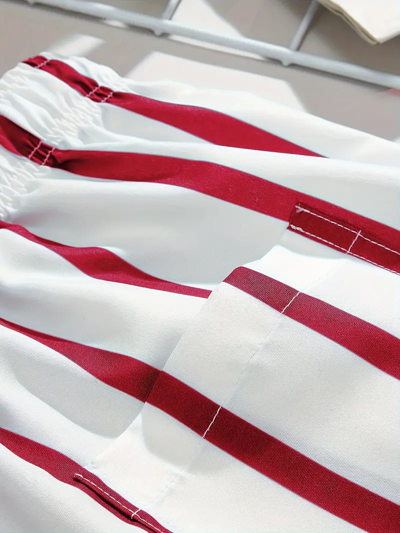 Pantalones cortos de playa a rayas, cómodos y elegantes para hombre impermeables. shores playeros, short comodo de verano, bermudas