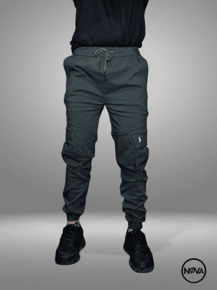 Pantalones Joggers para hombres, pantalones con bolsas a los lados de caballeros, comandos, cargos