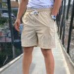 Short impermeable, shores basicos playeros para hombres, bermudas impermeables de varón,