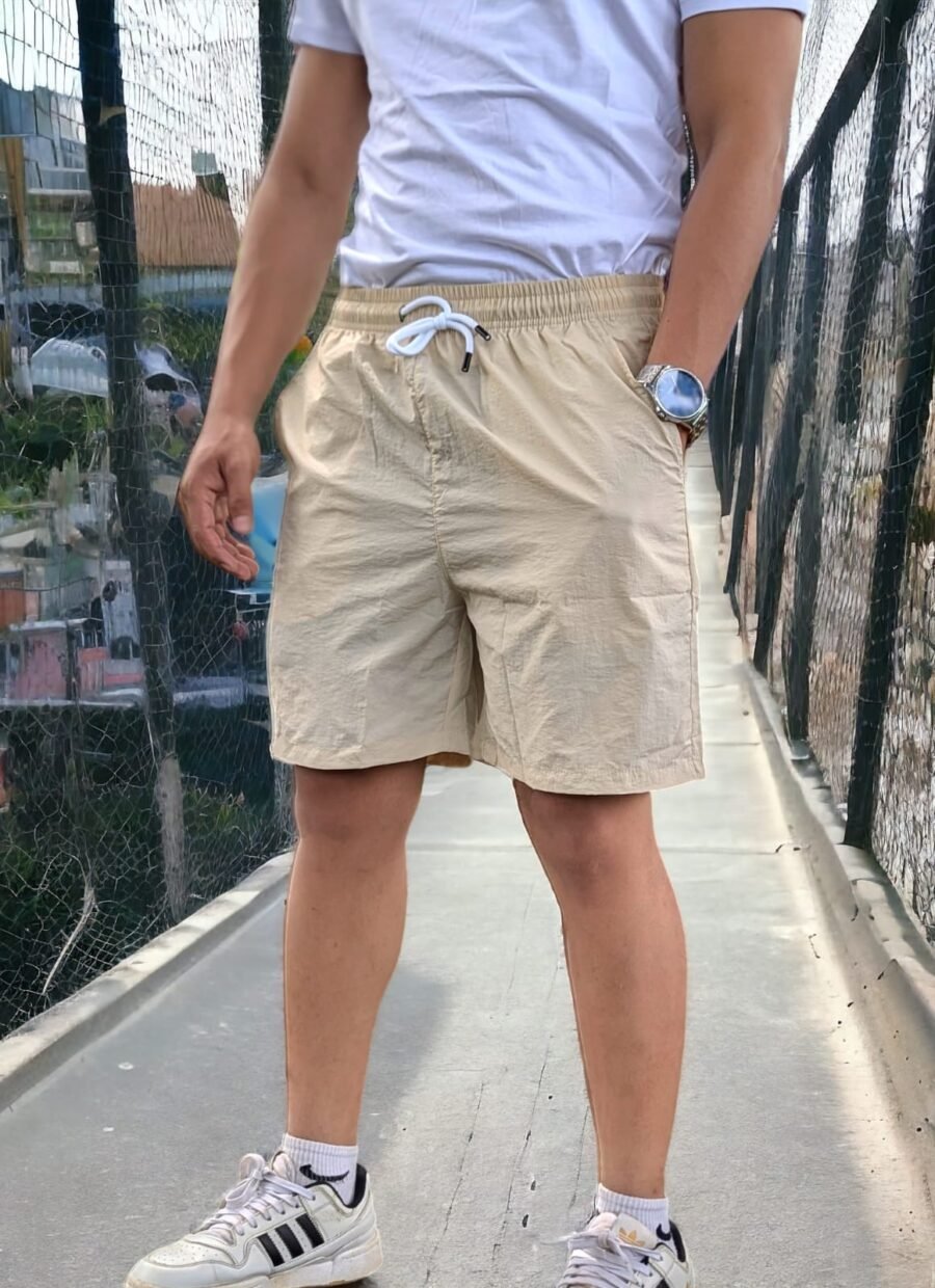Short impermeable, shores basicos playeros para hombres, bermudas impermeables de varón,