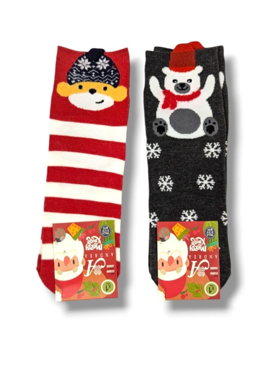 Calcetines semialtos unisex, navideños