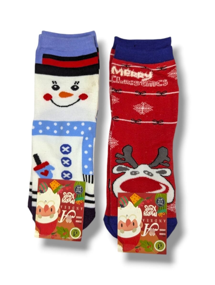 Calcetines semialtos unisex, navideños