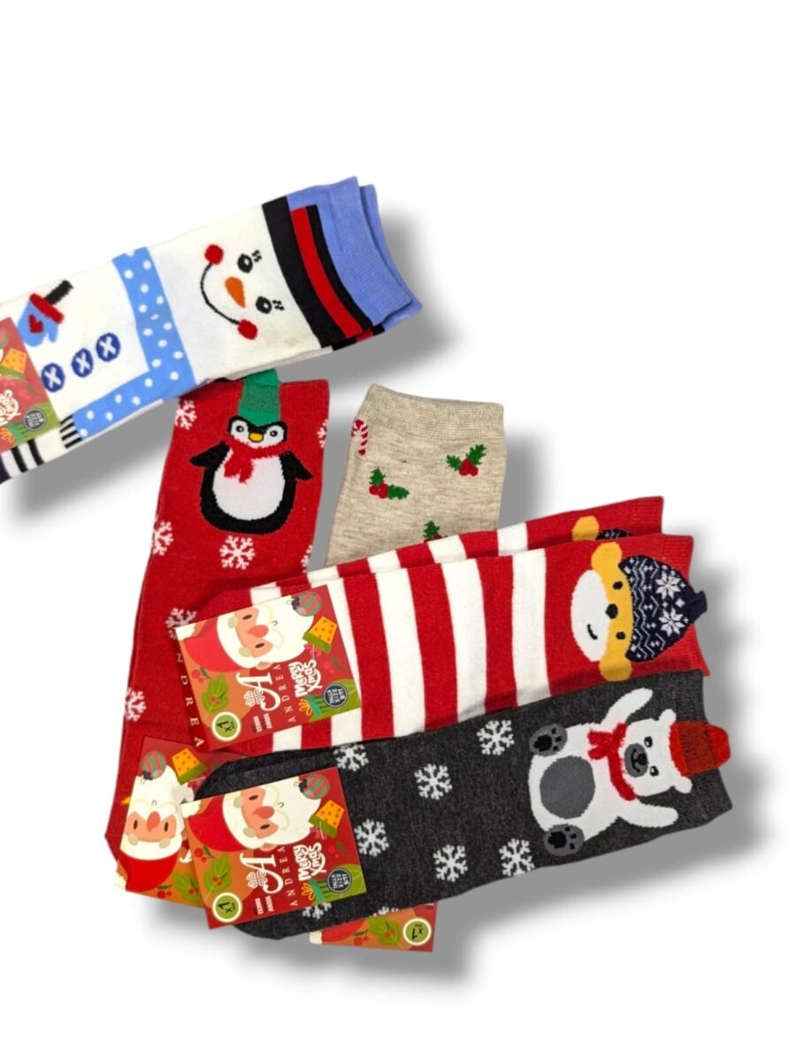 Calcetines semialtos unisex, navideños