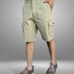 Short de Vestir con bolsas a los lados para hombres, shores comandos Zolo Jeans pantalones cortos de varones, playeros de caballeros (F)
