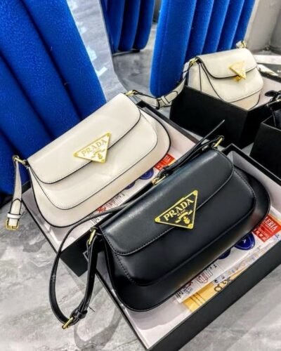 Bolso PRADA, bolsos para damas blancos y negro, bolsas pequeñas