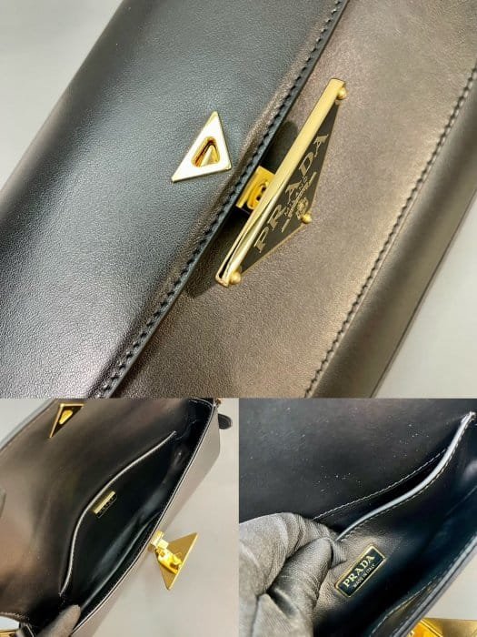 Bolso PRADA, bolsos para damas blancos y negro, bolsas pequeñas