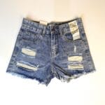 Short para dama de mezclilla, shores cortos rotos, rasgados mujeres, azulones