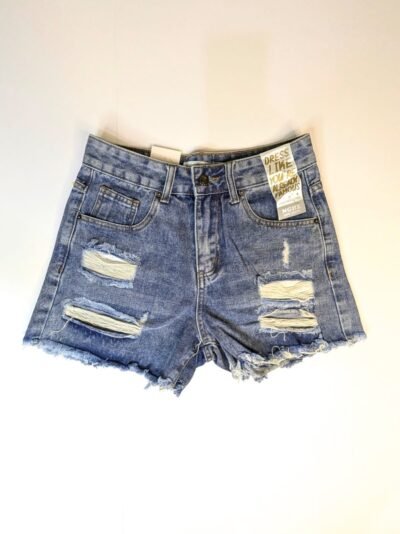 Short para dama de mezclilla, shores cortos rotos, rasgados mujeres, azulones