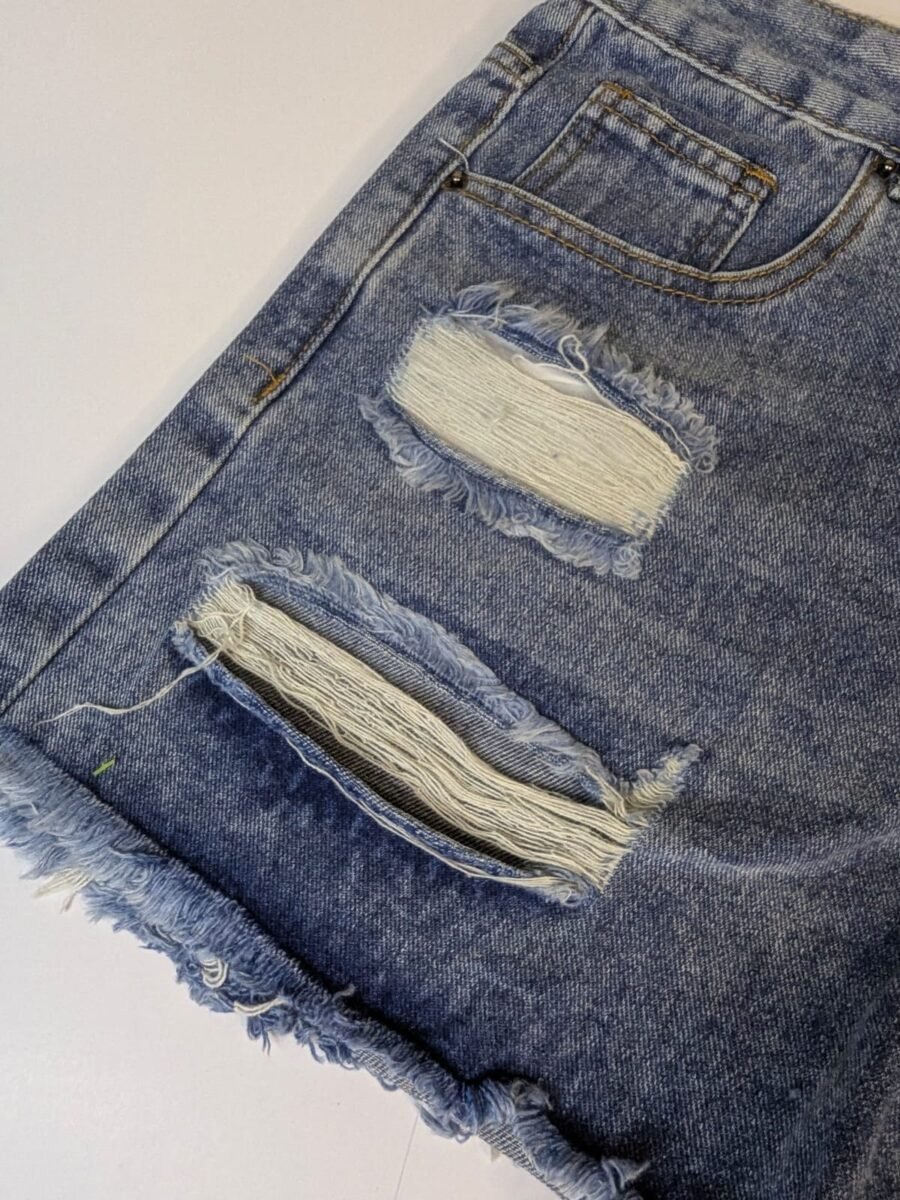 Short para dama de mezclilla, shores cortos rotos, rasgados mujeres, azulones