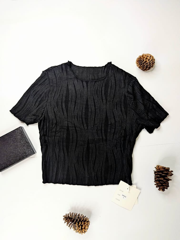 Blusas para damas, crop top con relieves de mujeres