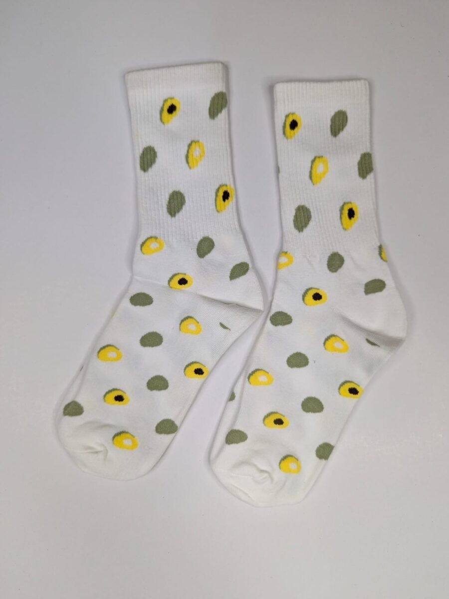 Calcetas con diseños de aguacate, dibujos, altos, potaxie