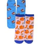 Calcetines semi altos estampados con diseños, dibujos, calcetas
