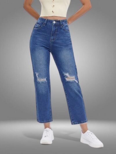 Pantalones para mujeres de mezclilla vaqueros, pantalones para damas