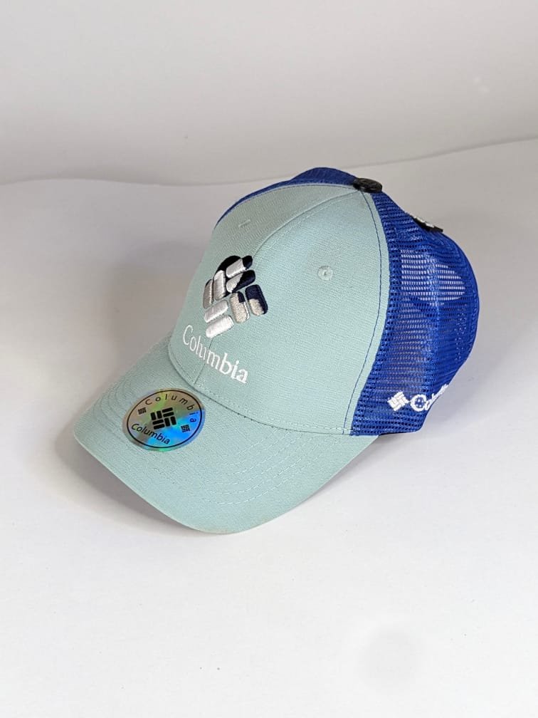 Gorra Columbia, gorras de mallas con broches, tamaño ajustable para hombres