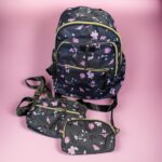 Mochila de tres piezas para mujeres Hong Da