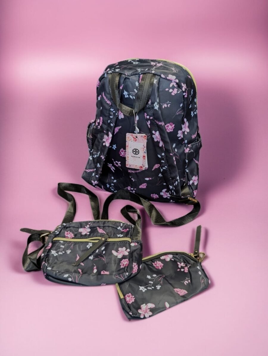 Mochila de tres piezas para mujeres Hong Da