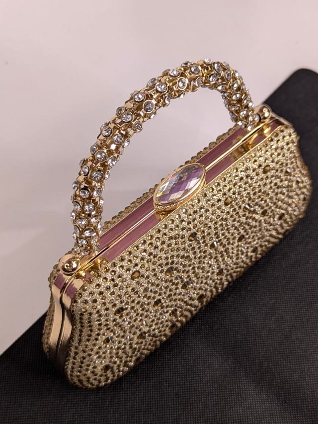 Carteras de mano para dama con perlas incrustadas, bolso de noche para mujeres