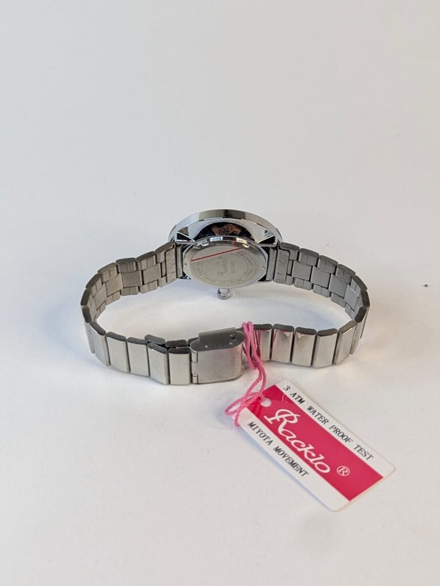 Reloj RACKLO de acero inoxidable dorado para hombres o mujeres, plateados, dorados