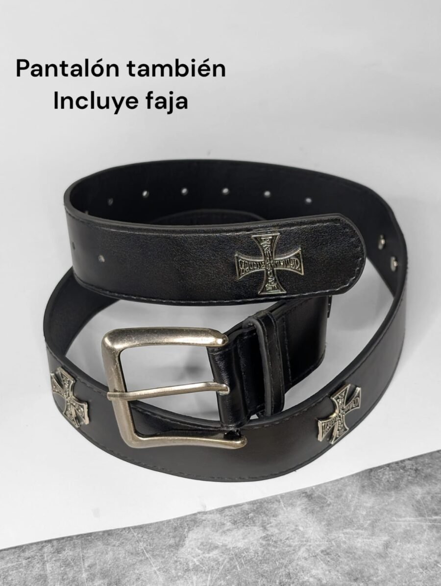 Pantalón Baggy para hombres (Pantalón+Faja) marca REDOX, flojos de mezclilla rasgados