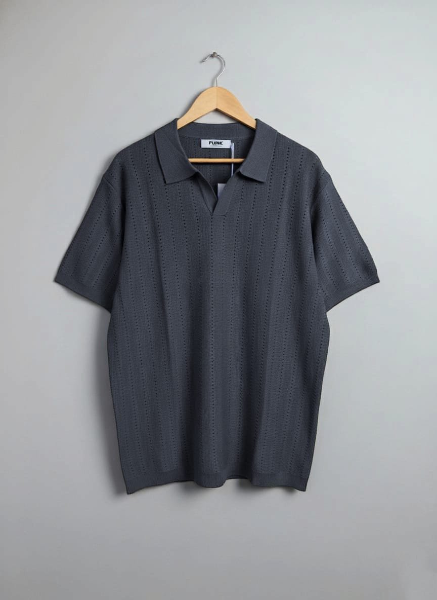 Funk Camisa estilo polo para hombres camisa de granaje, old money sport