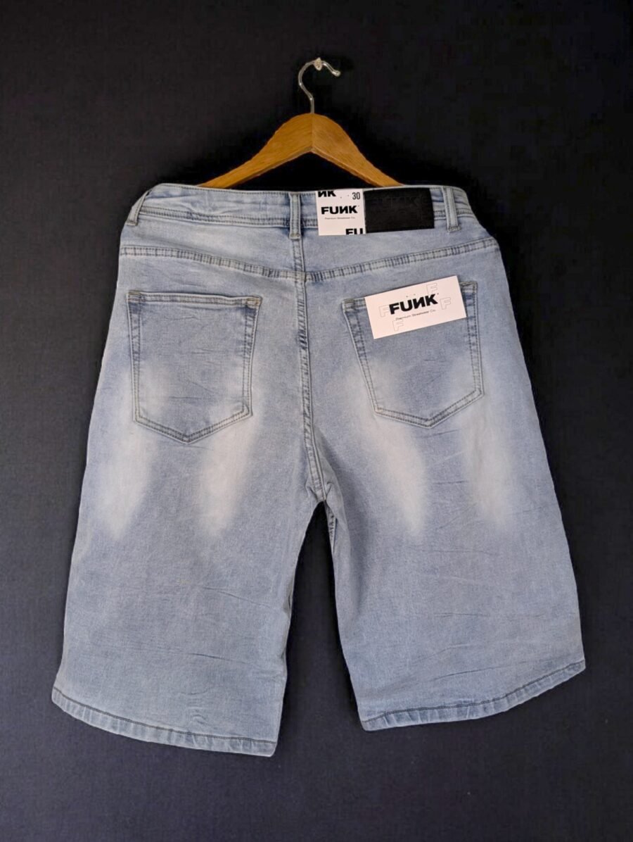 Funk short para hombres, shores de mesclilla, rasgados de caballeros