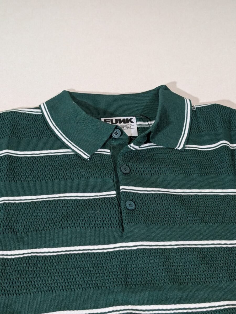 Funk Camisa estilo polo para hombres camisa de granaje, old money sport