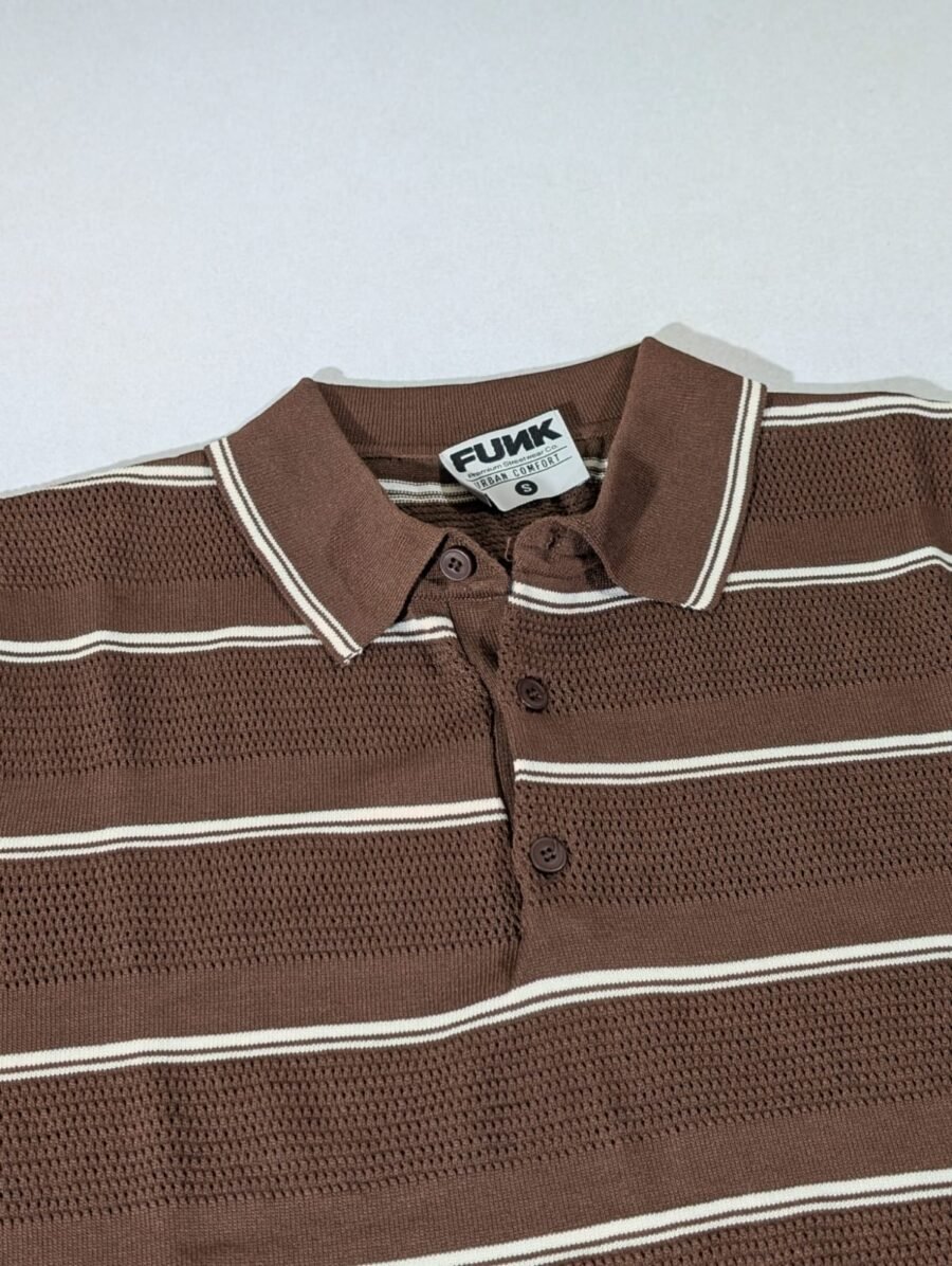Funk Camisa estilo polo para hombres camisa de granaje, old money sport