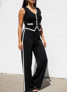 Conjuntos para damas pantalón y crop tops, trajes para mujeres, pantalones, blusas, camisas