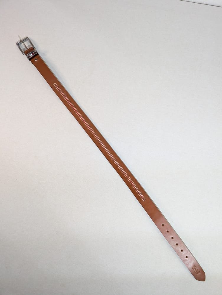 Fajas para hombres Tommy Hilfilger de cuero, cuero 100% natural, cinturones cafés, marrón