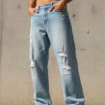 Pantalones baggy Fit para hombres FUNK, pantalon rasgados de mezclilla. Pantalon, vaqueros de caballeros, varones