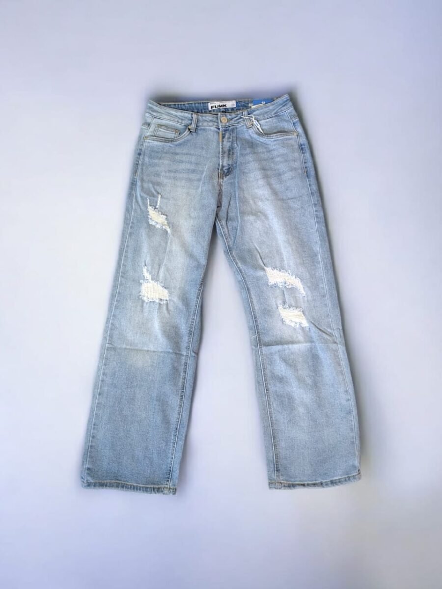 Pantalones baggy Fit para hombres FUNK, pantalon rasgados de mezclilla. Pantalon, vaqueros de caballeros, varones