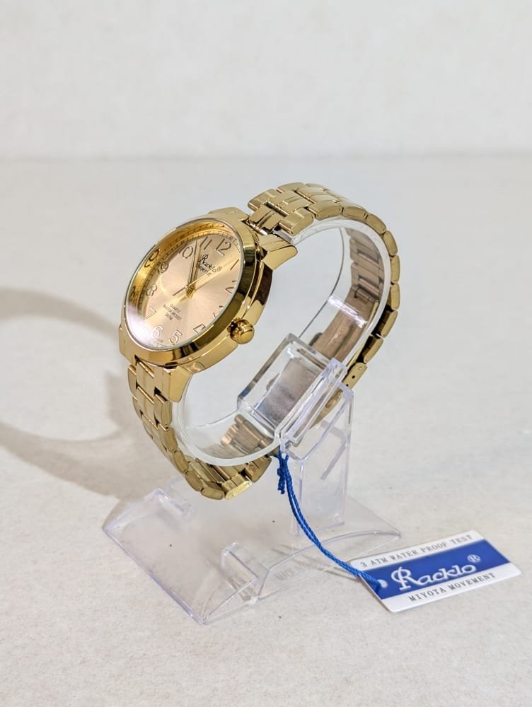 Reloj Racklo de acero para hombres, relojes metálicos de acero inoxidable analógicos