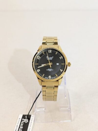 Reloj Racklo de acero para hombres, relojes metálicos de acero inoxidable analógicos