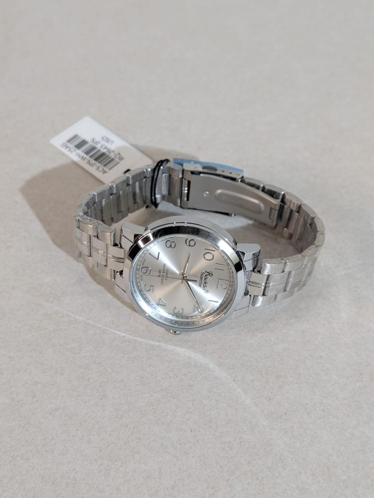 Reloj Racklo de acero para hombres, relojes metálicos de acero inoxidable analógicos