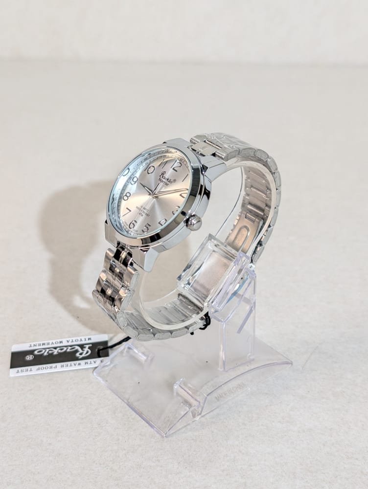 Reloj Racklo de acero para hombres, relojes metálicos de acero inoxidable analógicos