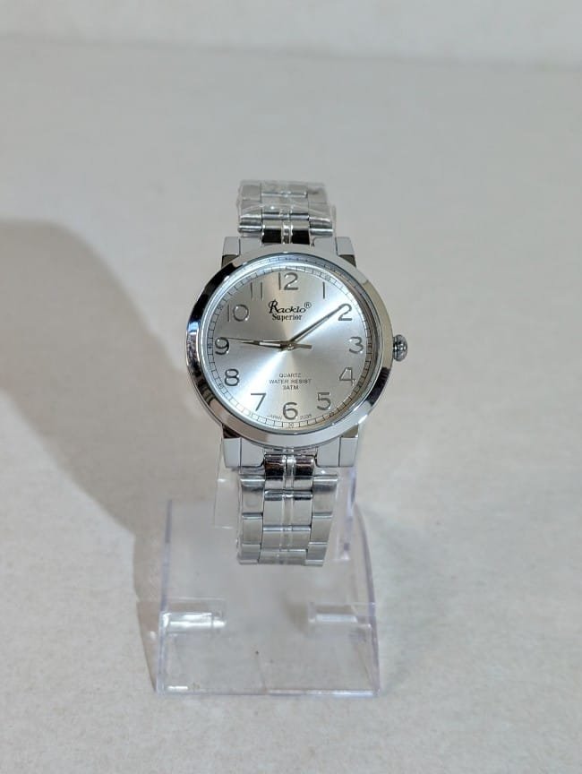 Reloj Racklo de acero para hombres, relojes metálicos de acero inoxidable analógicos