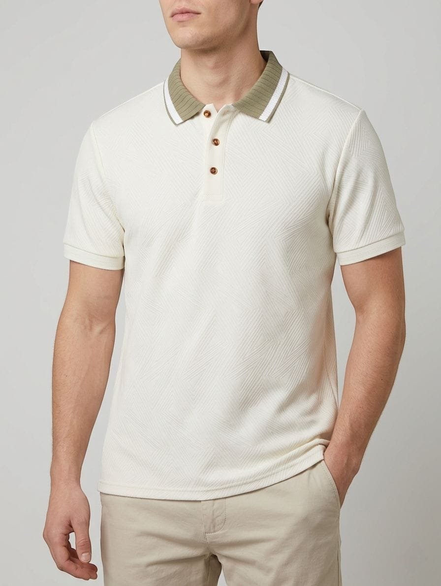 Funk Camisa estilo polo para hombres camisa de granaje, old money sport