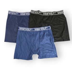 Pack 3 boxers para hombres, caja / paquete de tres bóxeres Wear Wolf de caballeros, ropa interior, calzoncillos