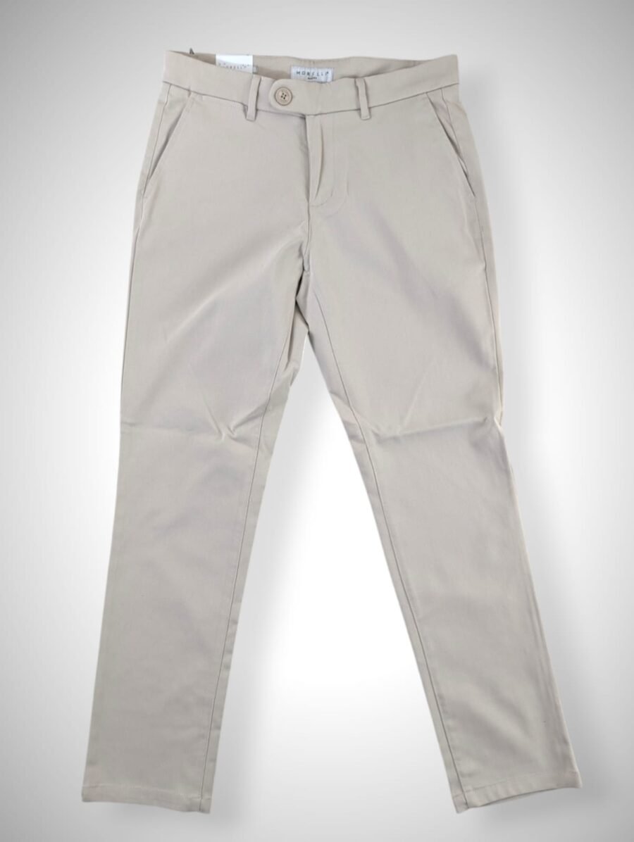 Pantalón chino MORELLI de vestir para hombres, corte narrow fit (similar al slim fit), strech, pantalones chinos
