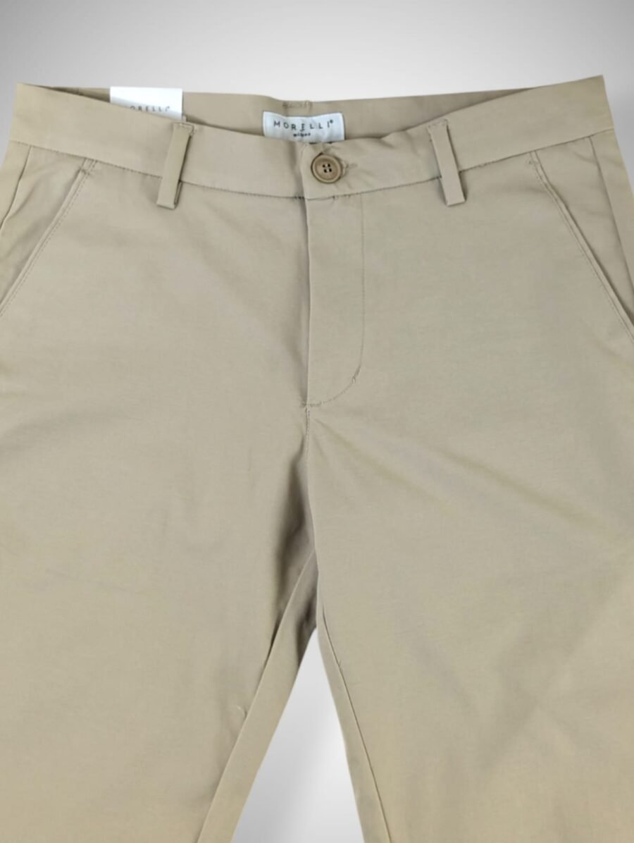 Pantalón chino MORELLI de vestir para hombres, corte narrow fit (similar al slim fit), strech, pantalones chinos