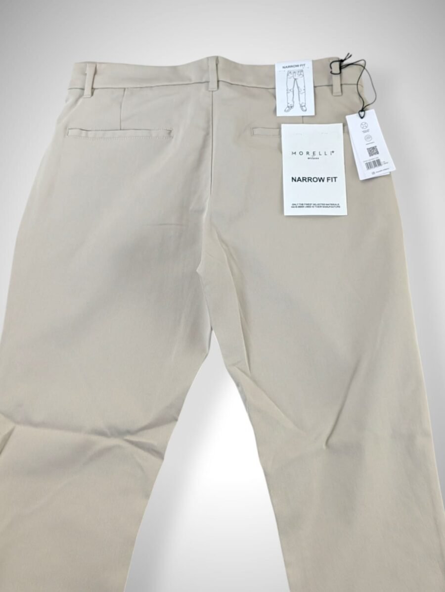 Pantalón chino MORELLI de vestir para hombres, corte narrow fit (similar al slim fit), strech, pantalones chinos