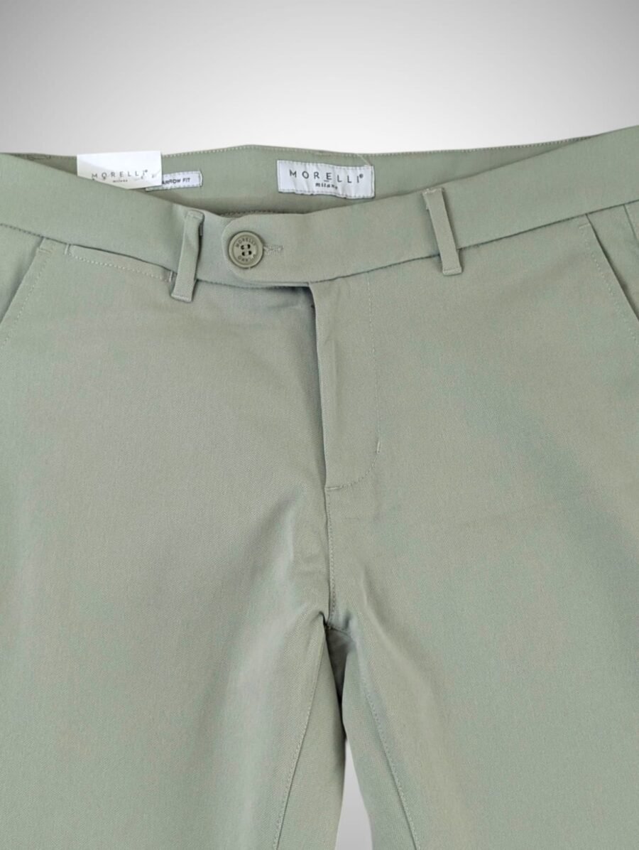 Pantalón chino MORELLI de vestir para hombres, corte narrow fit (similar al slim fit), strech, pantalones chinos