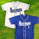 Camisa de beisbol Nicaragua, camisa deportiva a botones para hombres y mujeres, selección nicaragüense