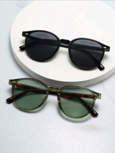 Gafas de moda de montura de ojo de gato minimalista y personalizada (Adecuadas para conducir, viajar, vacaciones, uso diario casual) para verano, playa, vacaciones, exterior, viajes
