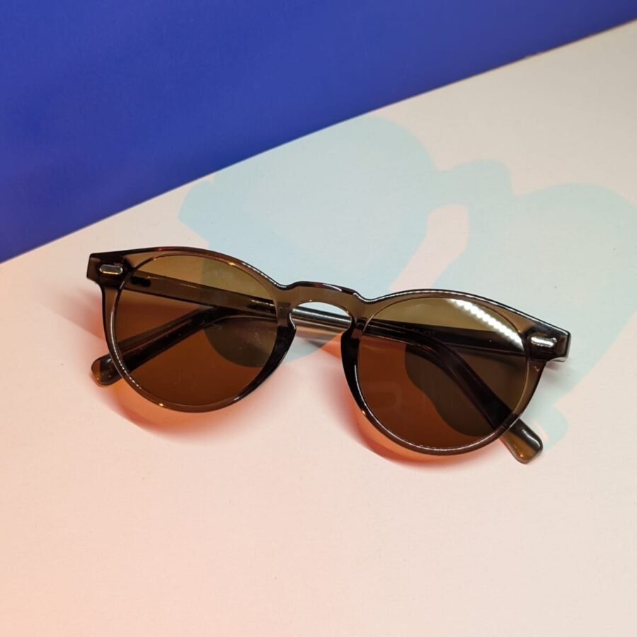 Gafas de Sol Redondas Vintage Estilo Punk para Mujer, Gafas de Sol de Diseño Retro de Lujo para Mujer, Oculos De Sol con Protección UV400