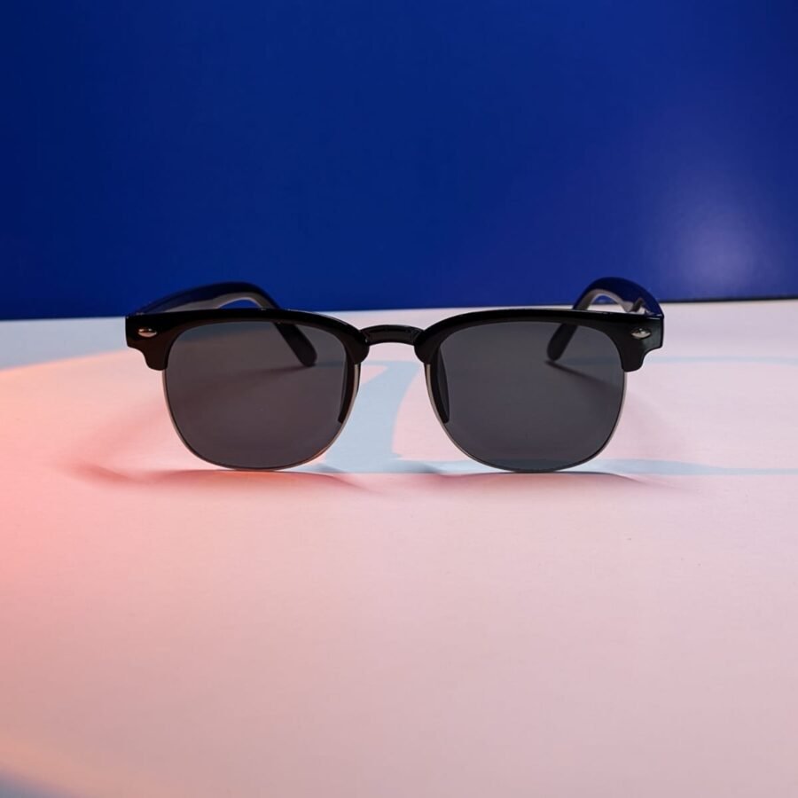 Gafas de hombre con media montura cuadrada de estilo casual de moda vintage, accesorios para la playa, que combinan con suéter, chaqueta, sudadera con capucha, pantalones y pantalones cargo para verano, playa, al aire libre y viajes