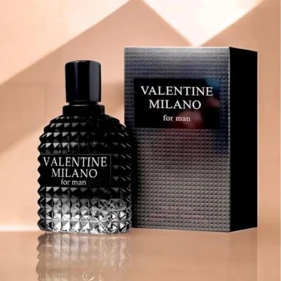 Perfume para hombre Valentine Milano Eau de Toilette Natural Spray Men Colonia Masculine Scent 3.4 Fl Oz / 100ML, 1