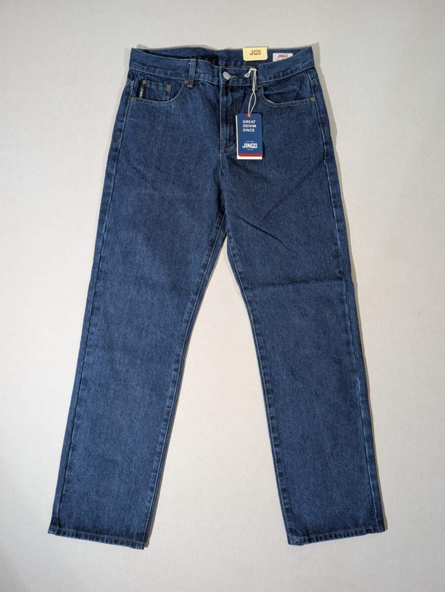 Pantalón Jingo imitación de mezclilla, corte recto clásico y casual para hombre, disponible en Petróleo, Azul, Negro.
