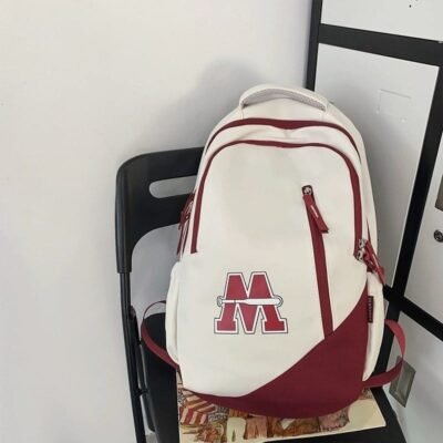 Mochila con letras, diseño para hombres y mujeres