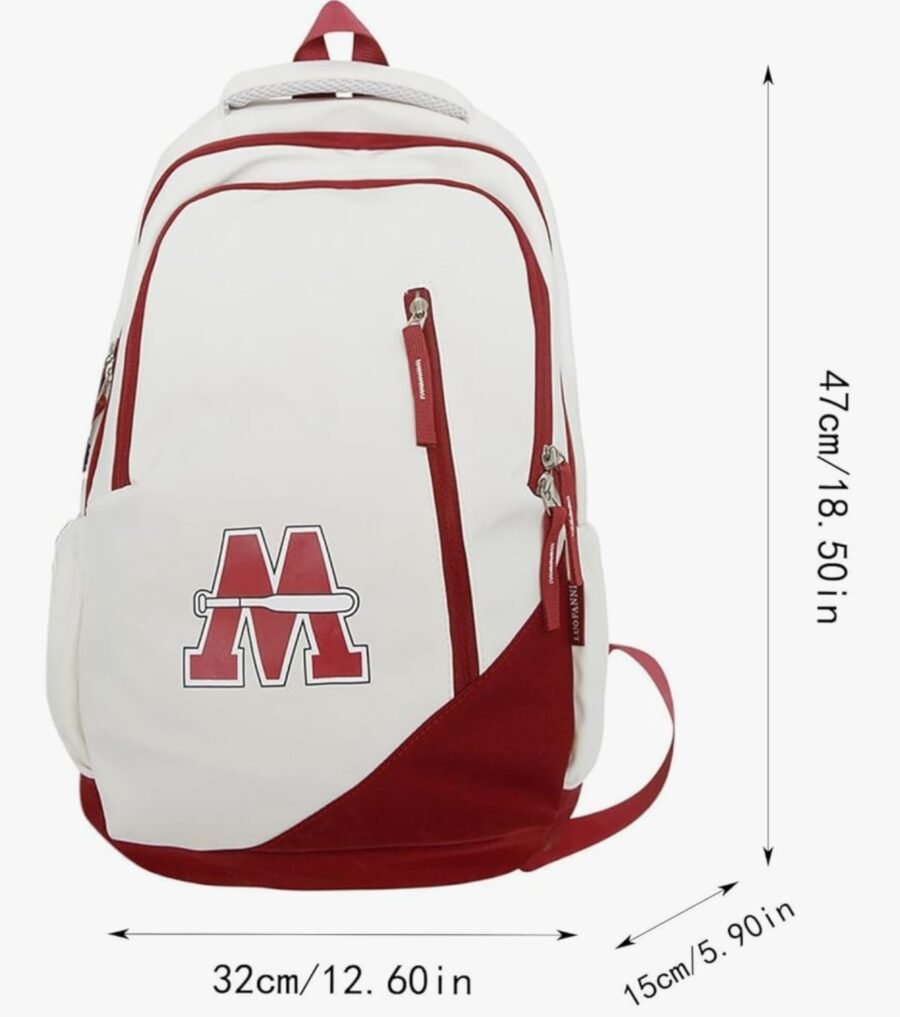 Mochila con letras, diseño para hombres y mujeres